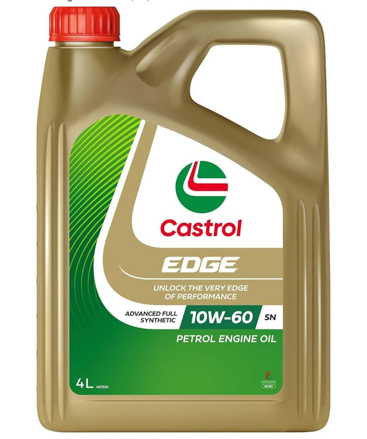 زيت محرك كاسترول إيدج 10W-60 SN الاصطناعي بالكامل والمطور سعة 4 لتر