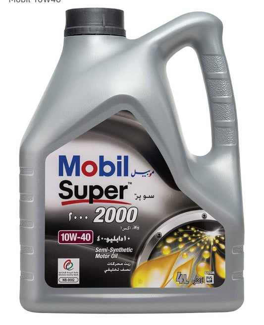 Mobil Super 2000 10W-40 Semi-Synthetic Motor Oil 4L